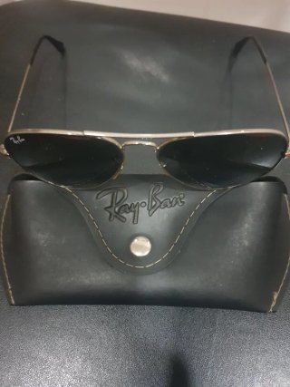 Gafas Ray-Ban Aviator Plata/Negro