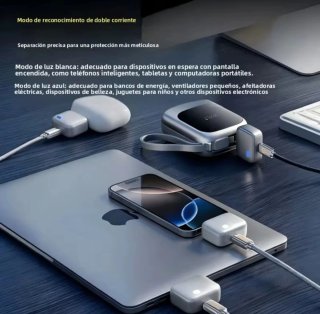 Separador seguridad carga usb tipo C, desconexion