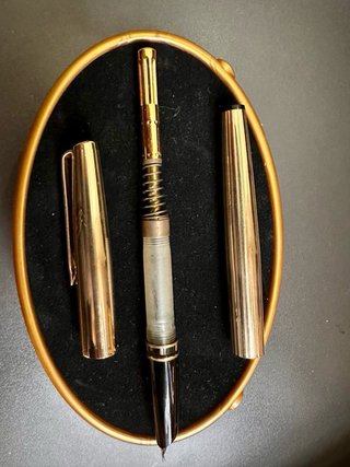 Aurora Penna Stilografica Oro Massiccio 8kt