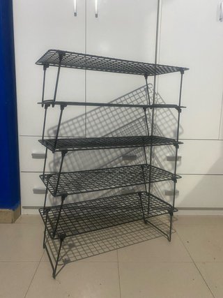 Zapatero Metálico Negro Ikea
