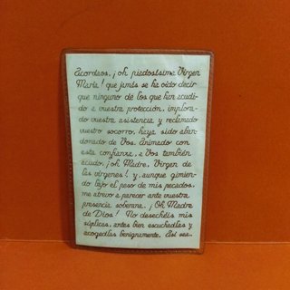 Estampa Inmaculada Concepción Plastificada