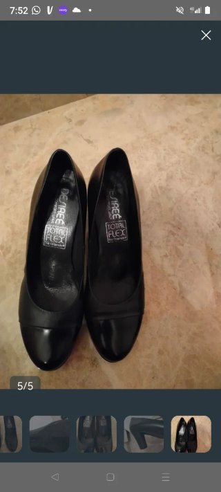 Zapatos de piel Desirée negros