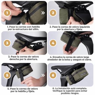Bolsa sillín bici ROCKBROS impermeable