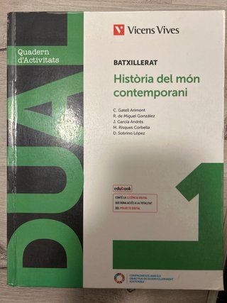 Libros Història del món contemporani 1 batxillerat