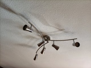 Lámpara Techo Moderna 6 Focos Orientables