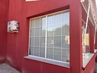 Ventanas y puerta de cristal