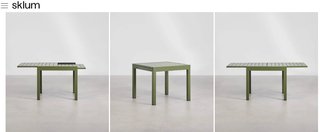 Mesa extensible SKLUM 90-180x90 cm