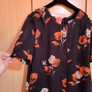 Vestido estampado floral señora