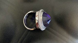 Anillo Brosway Mujer Morado y Plateado