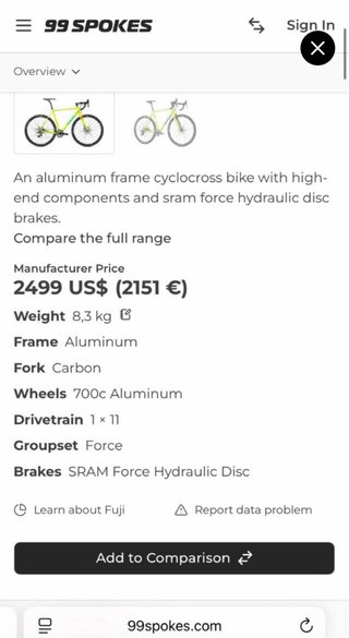 Fuji Cross 1.1 Talla 54 gravel ciclocross