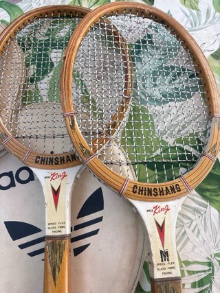 Raquetas de tenis vintage Adidas y Chingshang