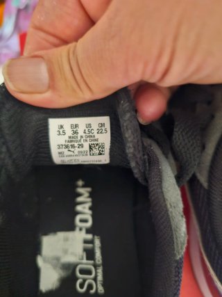Tenis Puma Talla 35 Negro/Gris