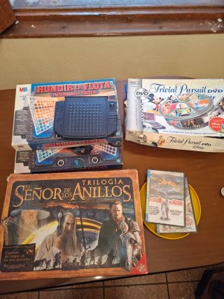 Lote Juegos de Mesa: Trivial, Hundir la Flota, El