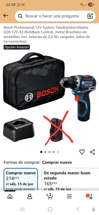 ATORNILLADOR BOSCH GSR 12V-32 PROFESIONAL