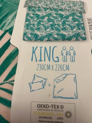 Funda Nórdica King con 2 Fundas Almohada