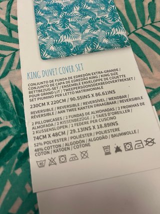 Funda Nórdica King con 2 Fundas Almohada