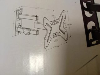 Soporte pared TV Liyset 17-42 25kg