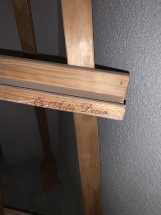 Caballete de madera para pintar