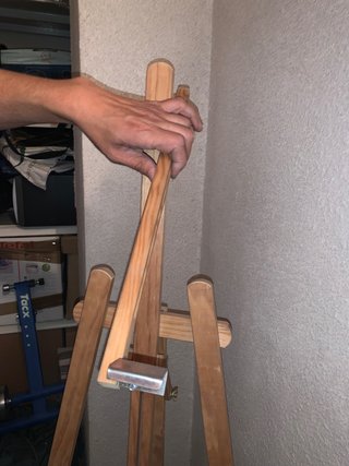 Caballete de madera para pintar