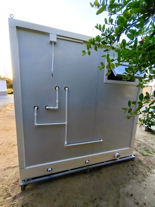 Casa prefabricada premium con WC,Ducha y lavabo