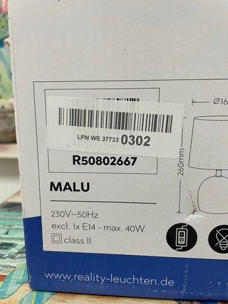 Lámpara de mesa moderna negra y gris
