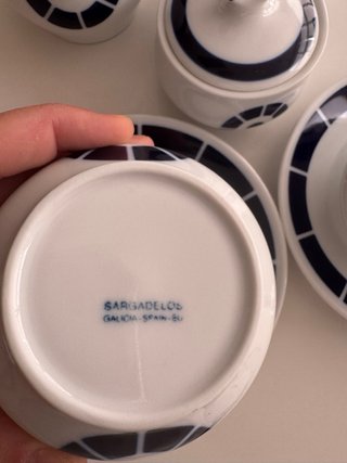 Juego de café Sargadelos para 2 personas