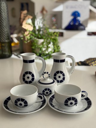 Juego de café Sargadelos para 2 personas