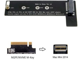 Adaptador NVMe M.2 NFHK para Mac Mini 2014 A1347