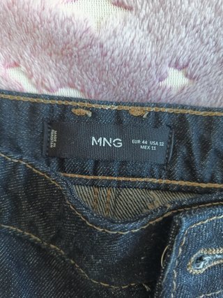 Pantalón Mango Talla 44 Azul Oscuro