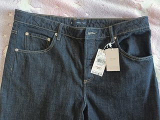 Pantalón Mango Talla 44 Azul Oscuro