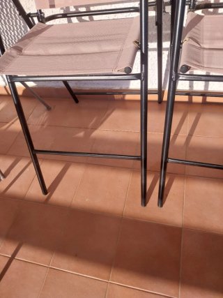 Conjunto 2 Sillas Altas Jardín Beige