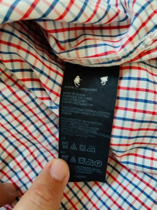 Tommy Hilfiger Camicia a Quadri Taglia XL