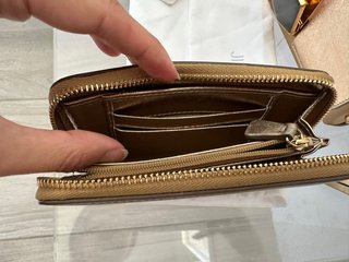 Portafoglio Jimmy Choo oro