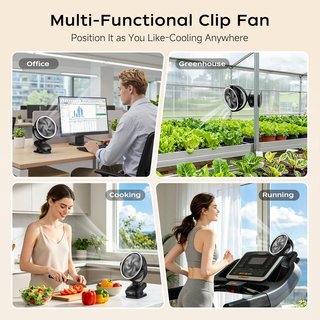 SIN ABRIR Mini Ventilador Portátil Luces y Pinza