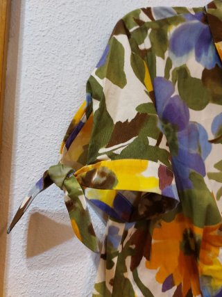 Vestido ZARA flores camisero
