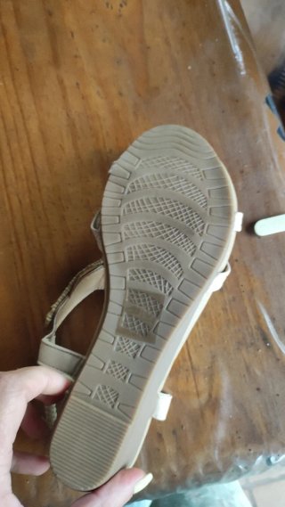 Sandalias HFS Shoes Mujer Talla 37 Beige