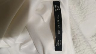 Vestido Zara Blanco Talla M
