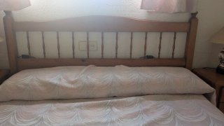 Conjunto de muebles de madera de pino