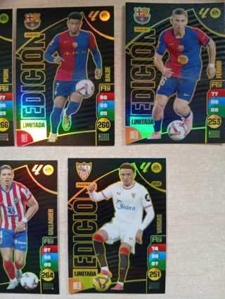 Cartas fútbol Panini Edición Limitada