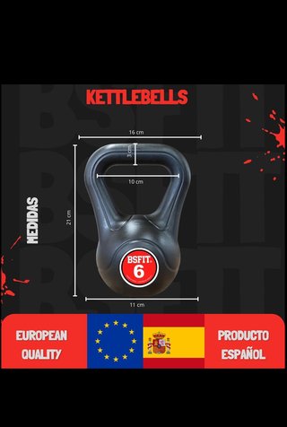 Pesa Rusa BSFIT 6 kg outlet porque suena  Nueva