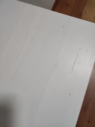 Mesita de noche Ikea blanca con cajón Hemmes