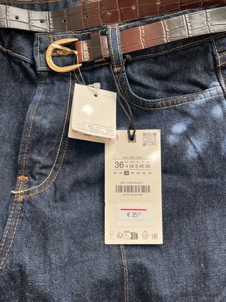 Pantalón vaquero ancho azul