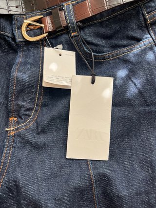Pantalón vaquero ancho azul