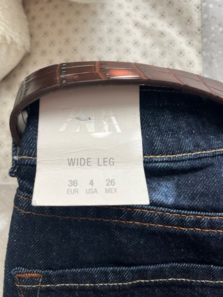Pantalón vaquero ancho azul