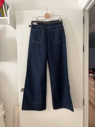 Pantalón vaquero ancho azul