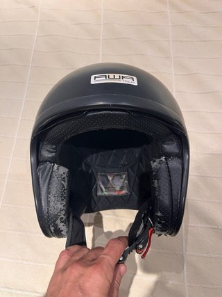 Casco Moto AWA Retro Vintage Talla M + Gafas