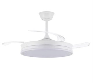 Ventilador Techo Retráctil Blanco akunadecor