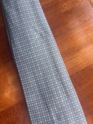 Corbata Hermes Azul Gris