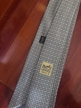 Corbata Hermes Azul Gris