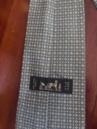 Corbata Hermes Azul Gris